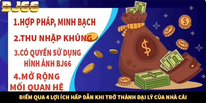 Điểm qua 4 lợi ích hấp dẫn khi trở thành đại lý của nhà cái