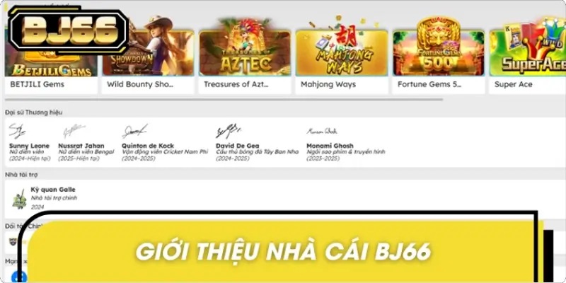 Giới thiệu một vài thông tin tổng quan về nhà cái BJ66